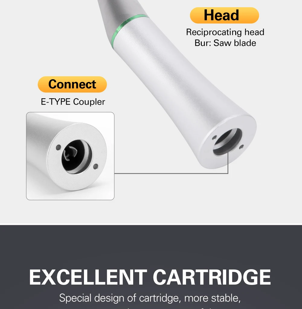 JOY DENTAL Dental 4:1 Reduction Interproximal Stripping Contra Angle Handstück mit 40HD Strip AZDENT – Detail 4