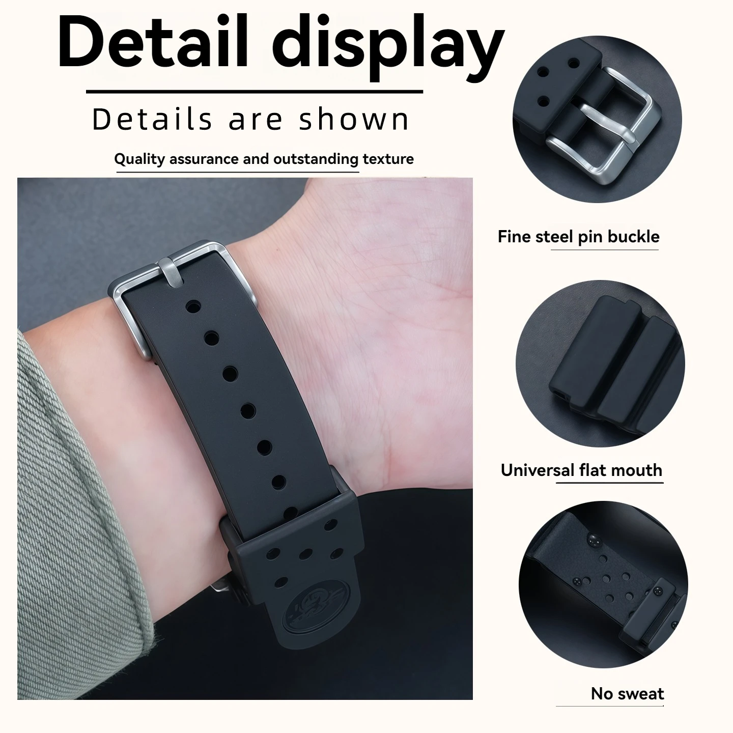 22mm Ruuber Watchband for Seiko No.5 Water Ghost DB73BP SBDC031 SBDC033 Small MM SRPD63 SKX007 SKX009 Silicone Sport Watch Strap