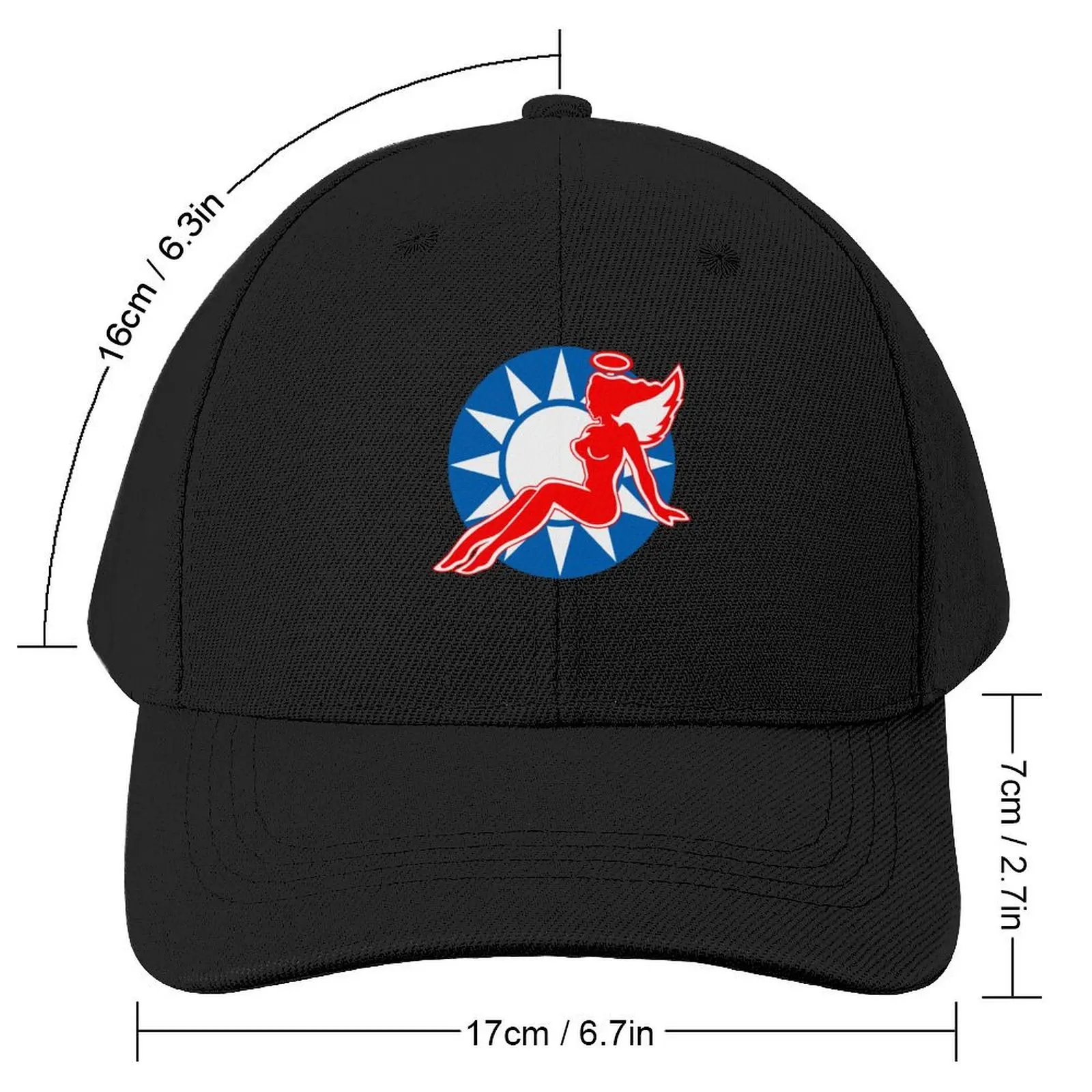 AVG - Flying Tigers - Red Angel RCAF roundel patch - Clean Style Baseball Cap party Hat Rave custom Hat Golf Men Women's