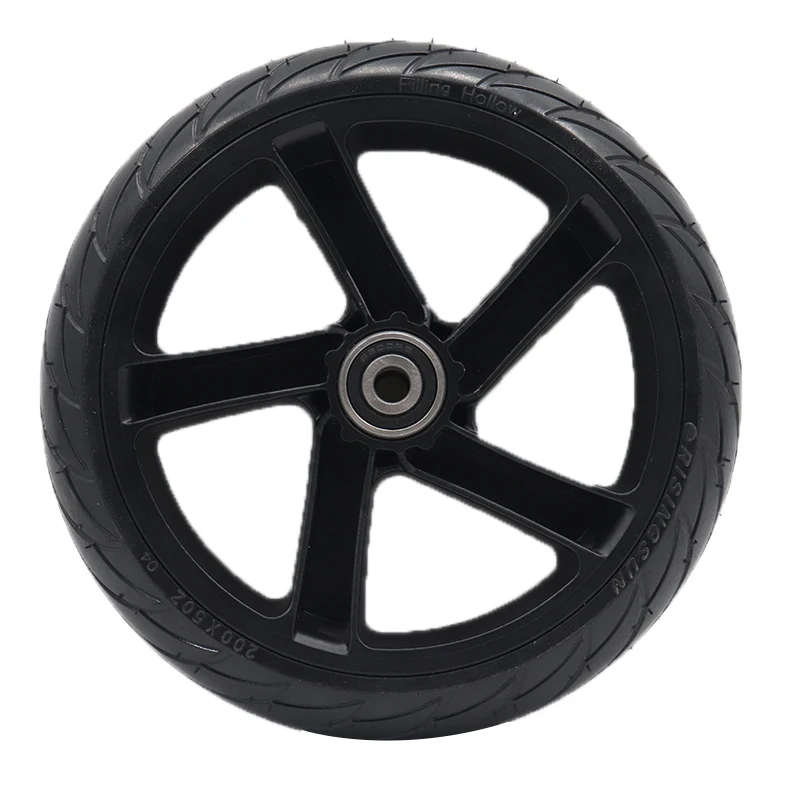 Rear Wheel With Tire Assembly for Ninebot ES1 ES2 ES4 Electric Scooter 8 Inch 200x50 Solid Tire Alloy Hub Replacement Parts