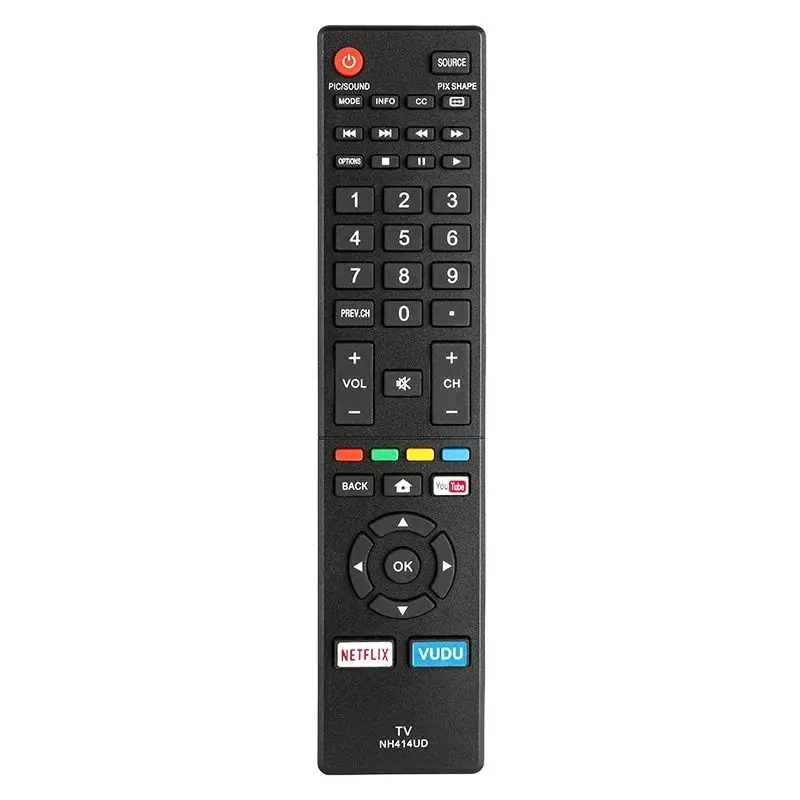 

NH414UD For Sanyo Remote Control Replacement With YouTube NETFLIX VUDU Buttons, For Sanyo TV FW43C46F FW50C36F FW50C76F FW50C78F