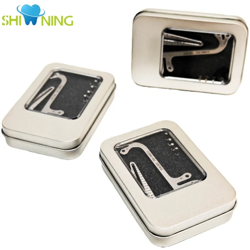 Dental Implant Guide Ruler Oral Planting Locator Positioning Guide Drilling Positioning Ruler Angle Ruler Dentist Measuring Tool