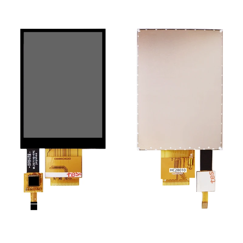 Display LCD TFT da 2,8 pollici Risoluzione 240*320 Interfaccia seriale SPI a 4 fili Schermo capacitivo driver ST7789 18 pin