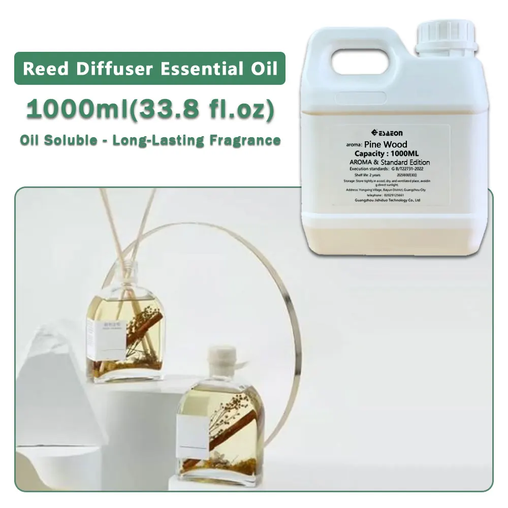 ESAEON Essential Oil - For Reed Diffusers, Flameless Aroma, Rattan Diffuser Replenishes Essence, Pine Wood - 1000ML (33.8 fl.oz)