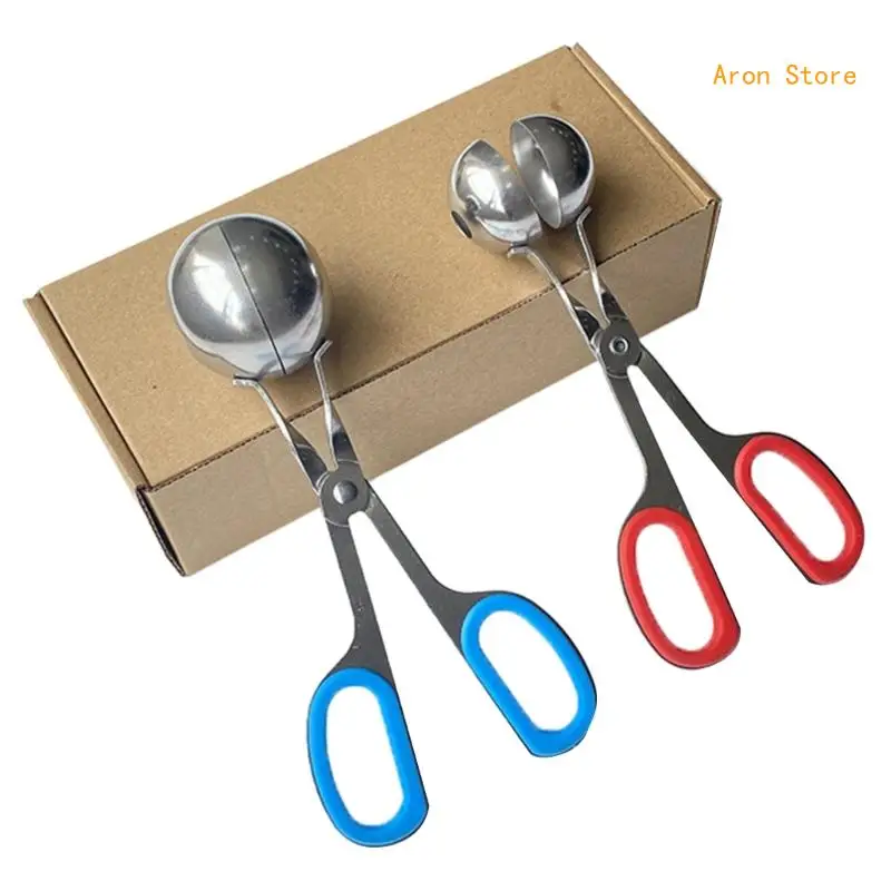 

2pcs Detachable Handle Meatball Maker Metal Baller Meatball Making Molds H3CF