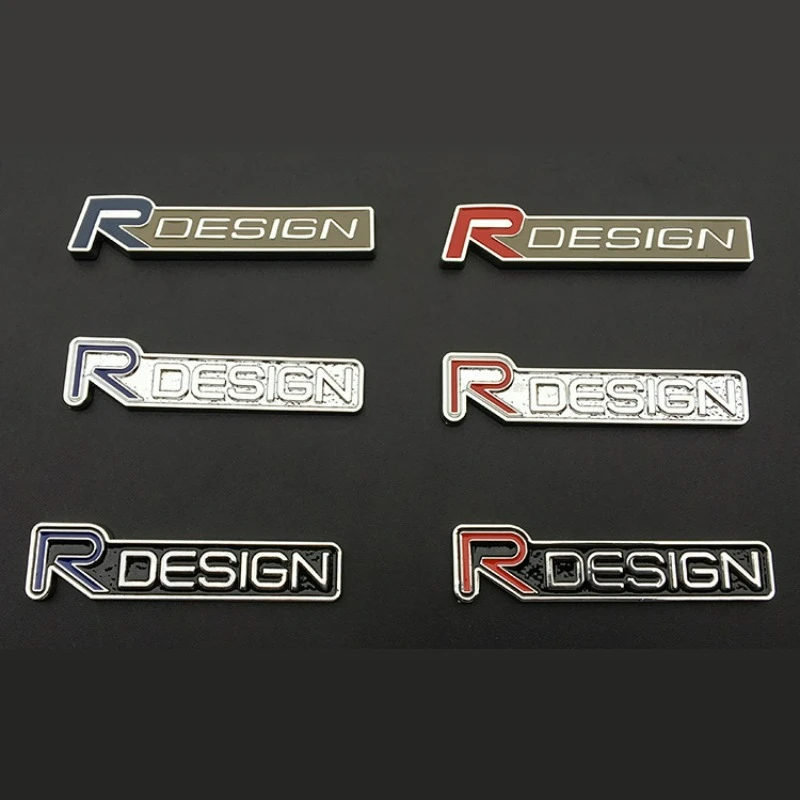 

High-quality Car Modification Metal Car Stickers with R Letter DESIGN Scratch Cover Car Decoration Accessories