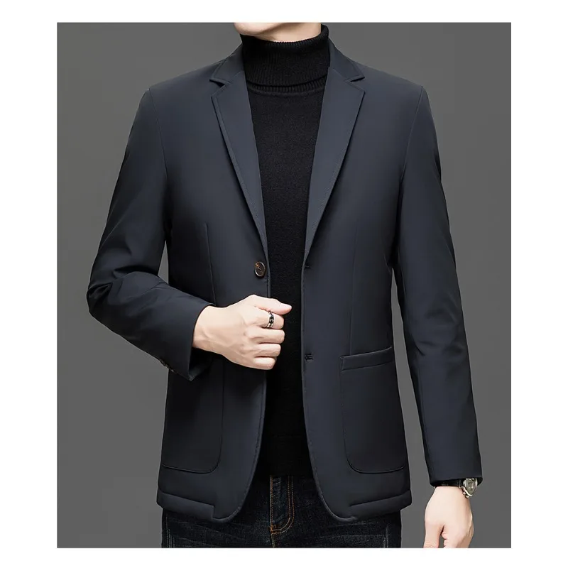 

Мужской костюм, пиджаки, деловой повседневный костюм, пальто, новая осенне-зимняя официальная одежда, мужские приталенные пиджаки, утолщенные куртки