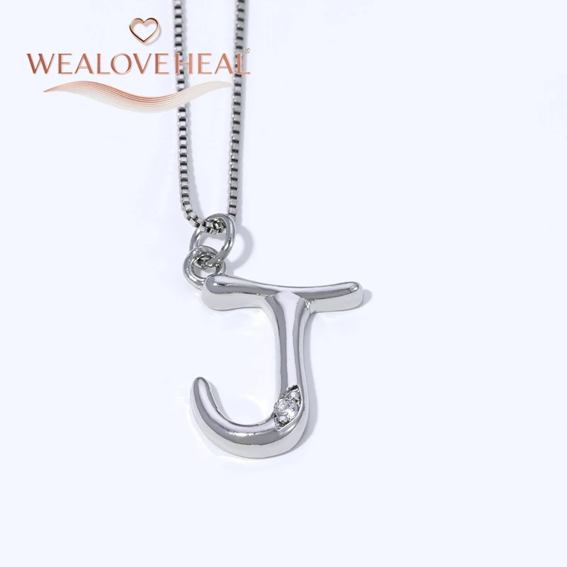 Rhodium-Plattierte Messing A-Z Initial-Halskette, Funkelnder Solitär-CZ-Buchstabenanhänger, Zierlicher Alphabet-Schmuck, Personalisiertes Namensgeschenk – Detail 28