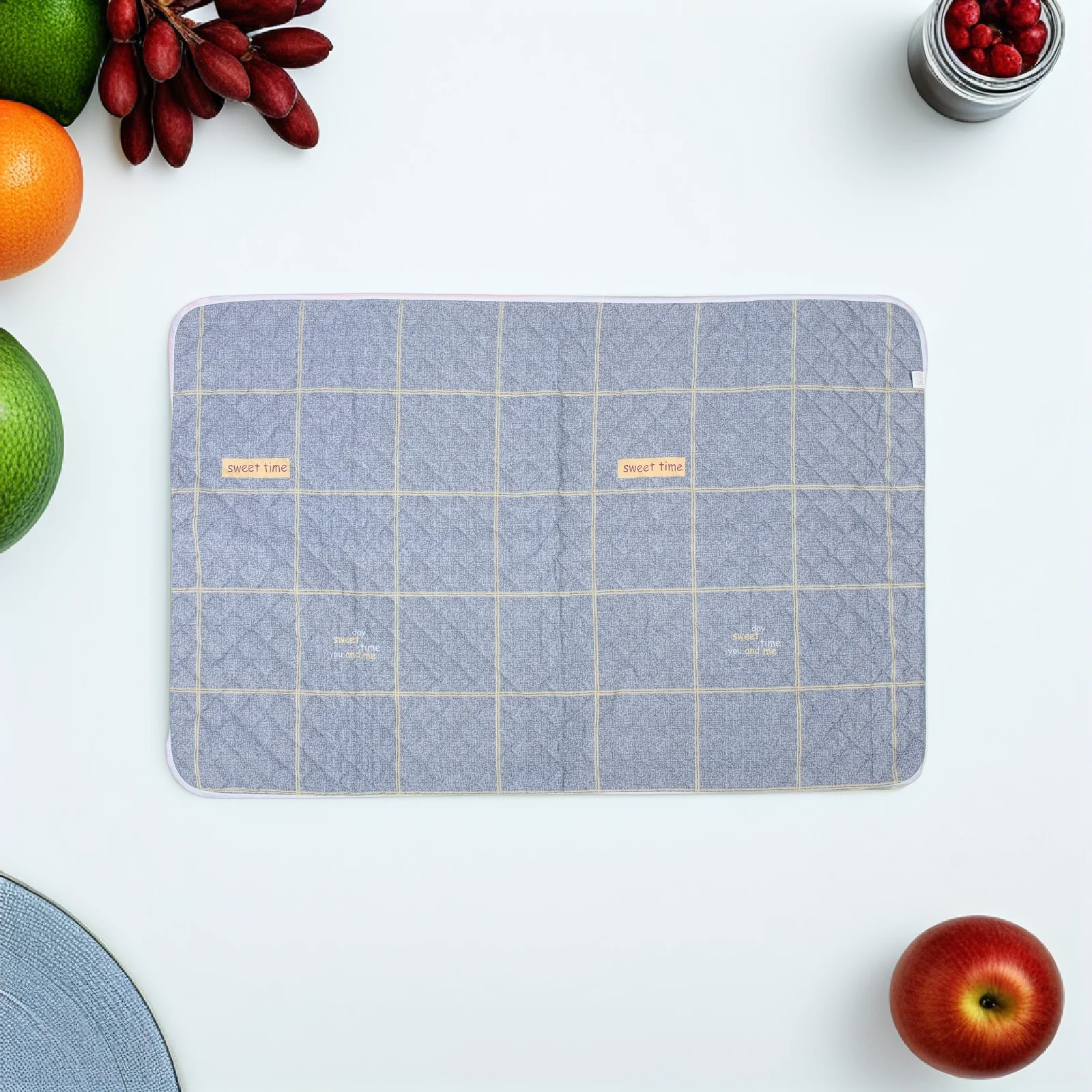 

Waterproof Mattress 80x120cm Cotton Bed Pads for Elderly Reusable Washable Incontinence Pad Gray Color Soft Layer Durable