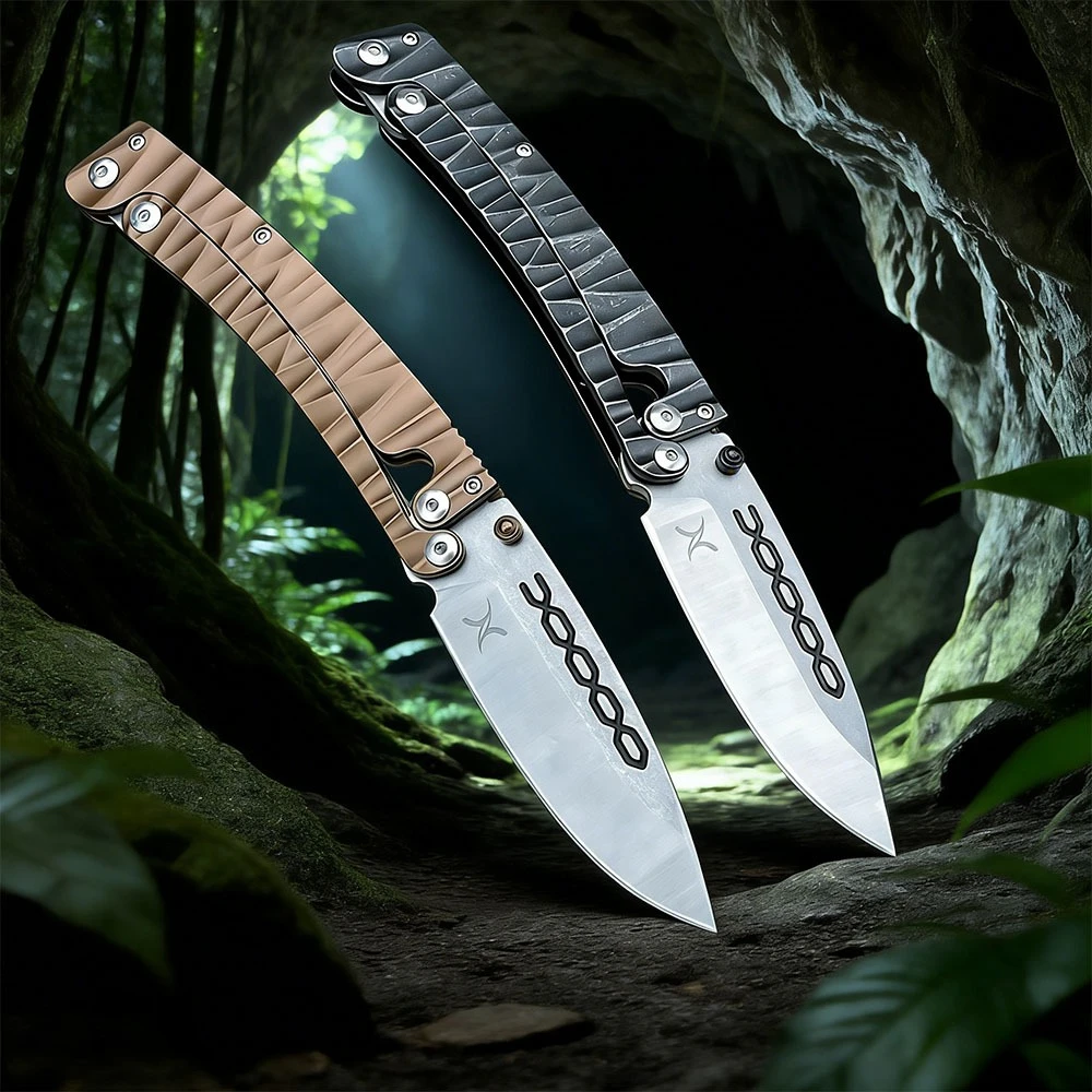 

Практичный нож для выживания в джунглях, тактические спасательные инструменты, складной нож для кемпинга, охоты, нож D2 420, стальная ручка