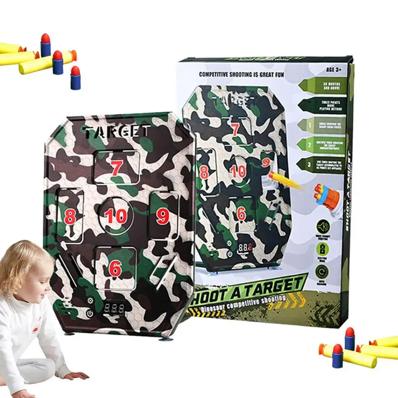 

Scoring Target Auto Reset Digital Electronic Targets 3 Modes Target Electric Scoring Soft Foam Dart Toy With Sound For Kids 3