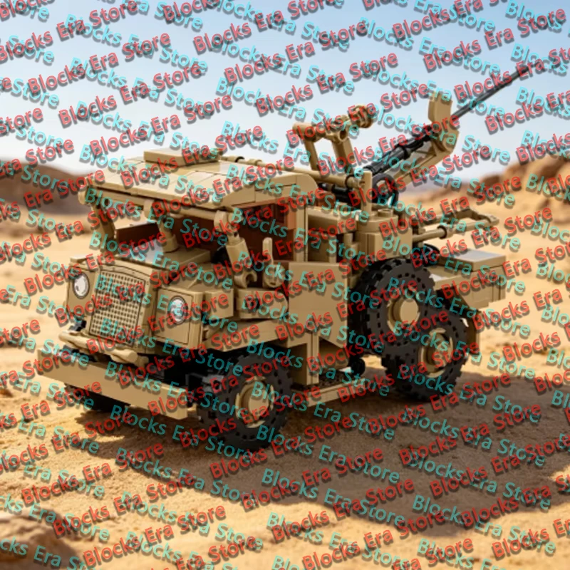 QWERT Military Transport Truck Model MOC Building Bricks War Equipment Style Modular Technology Gifts Holiday Assemble Toys Suit