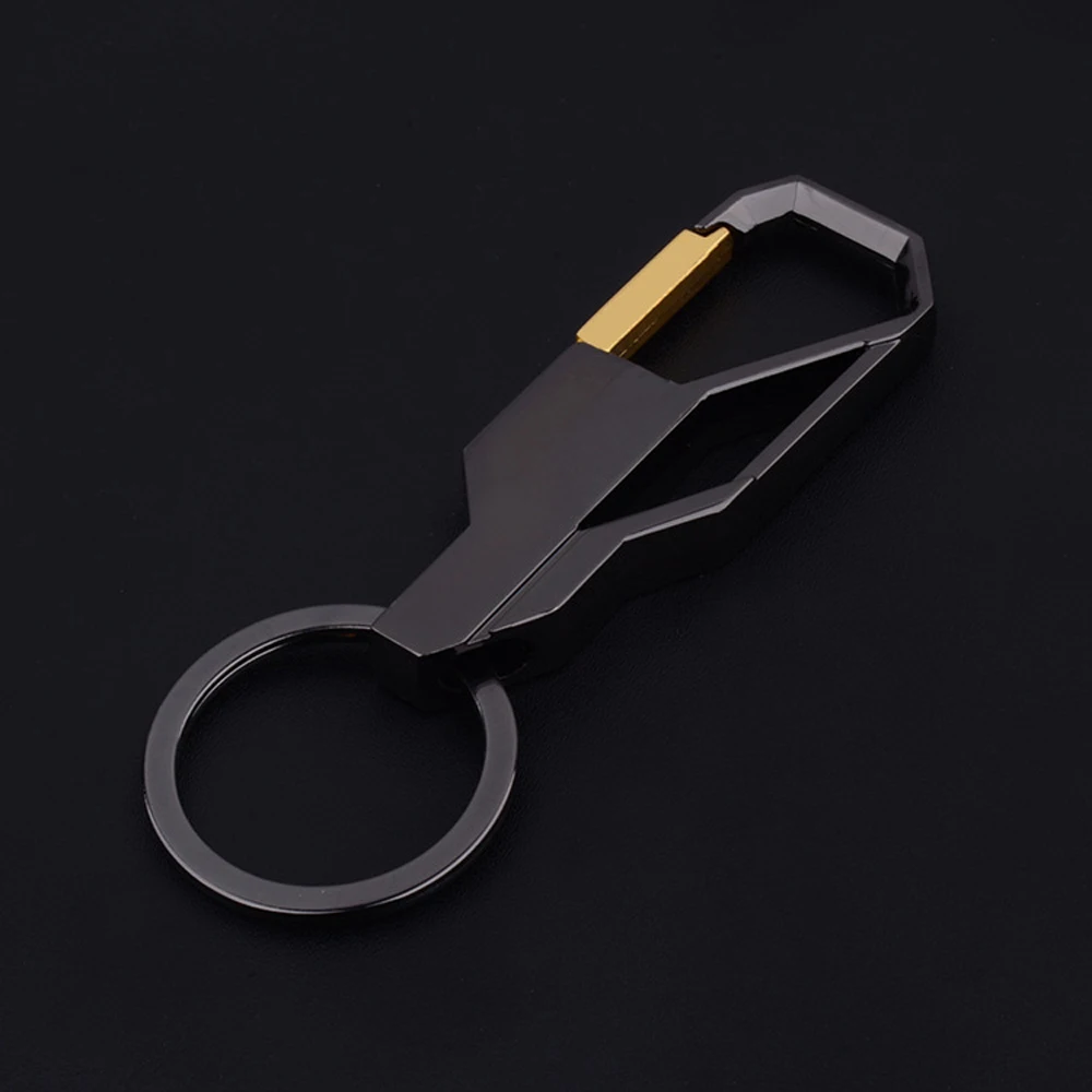 

1pcs Black Fashion Creative Alloy Metal Keyfob Gift Car Keyring Keychain Key Chain Ring Accessory Car Styling Unisex Universal