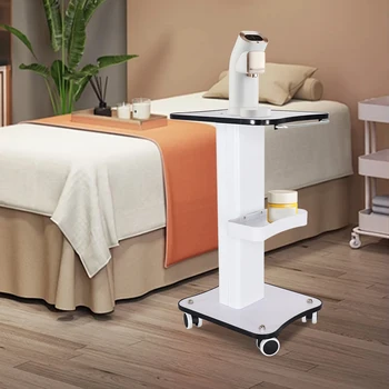 עגלת סלון עם מעמד לכלי יופי עגלת עזר ליופי עם גלגלים עגלת ספ...