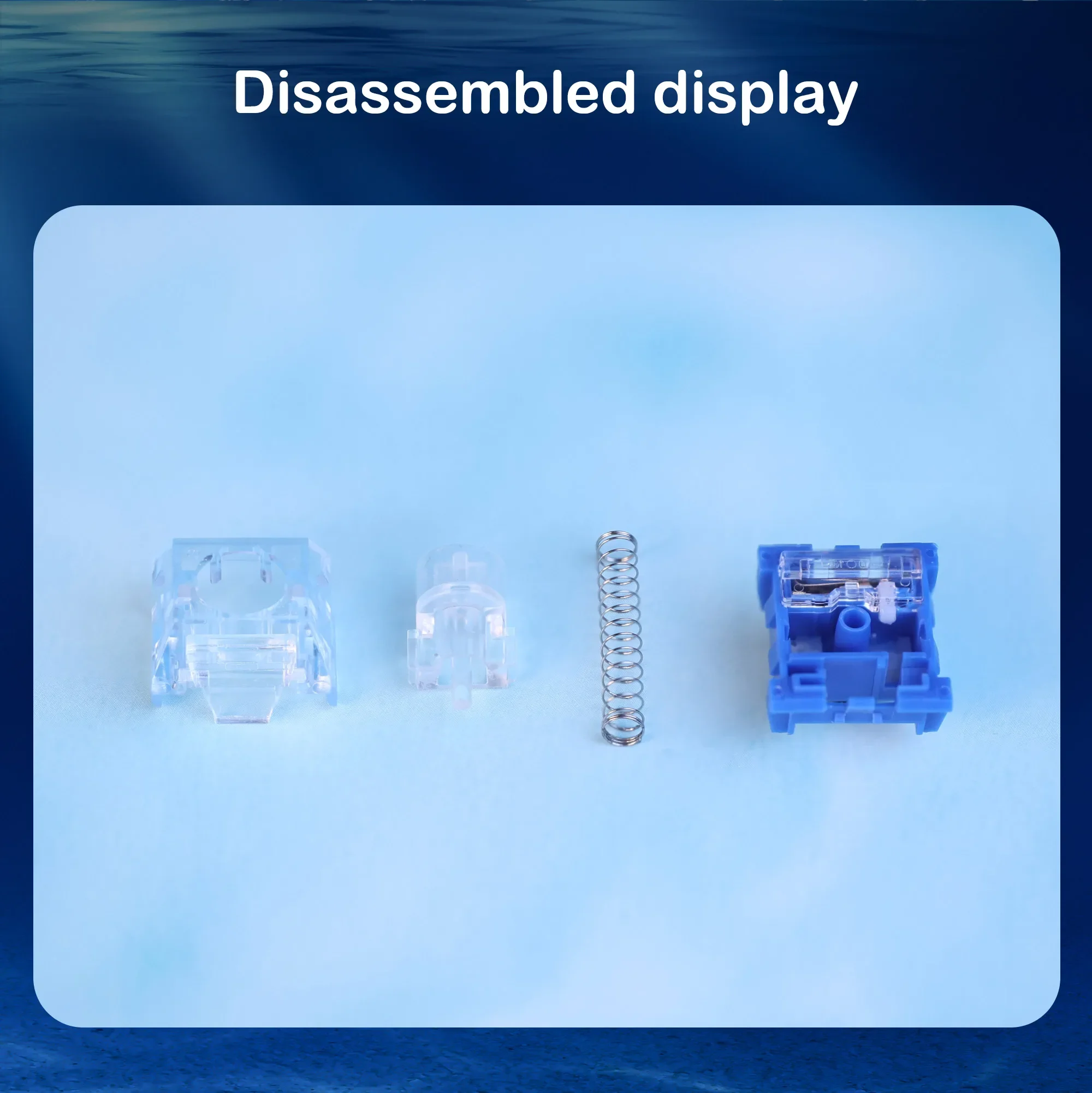 Kailh Deep Sea Whale Silent Switches Lonely Island Keyboard Switch Pro Linear Tactile 60g 45g RGB Mechanical Keyboard Box Switch