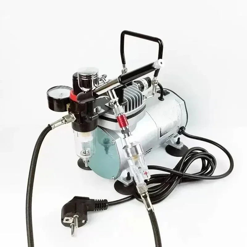 Auto Repair Figure Furniture Airbrush Coloring Painting Model Air Pump Set AS196 for Hobbyists And Collectors