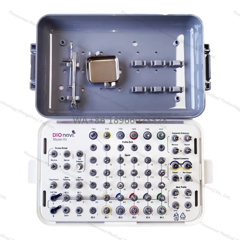 

Набор для дентальной навигации DIO Dental Guide Kit DIOnavi. Набор инструментов для открытой гидулими-ретракционной синус-лифтинговой операции