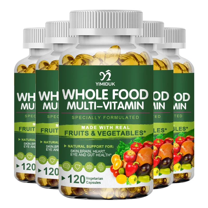 Whole Food Multivitamin Minerals Capsules Zinc & Vitamin D3K2 Improve Immunity Healthy Hair & Skin & Nails for Women