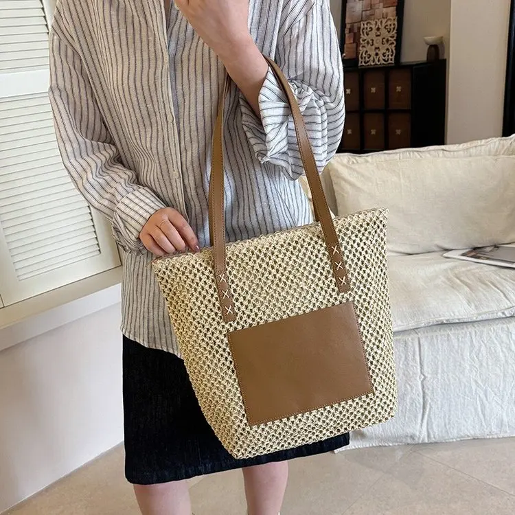 

Дизайнерская шикарная сумка для подгузников, женская элегантная сумка через плечо, роскошная кожаная сумка-тоут, минималистичная винтажная сумка большой вместимости