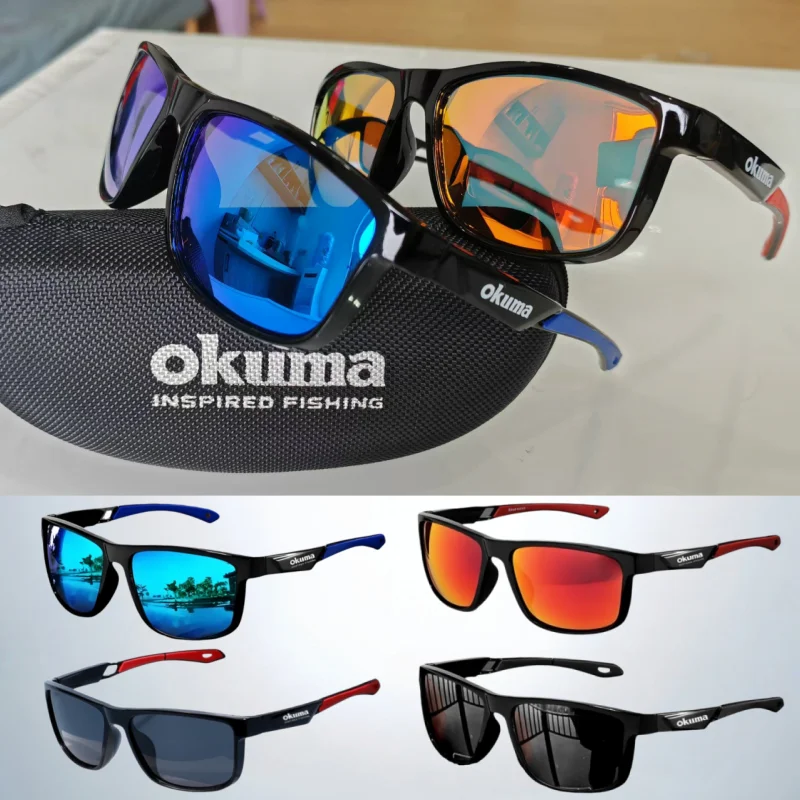 Okuma Fashion Polarisierte Brille UV400, UV-beständig, blendfrei, starkes Licht, geeignet zum Radfahren, Autofahren, Angeln usw – Detail 1