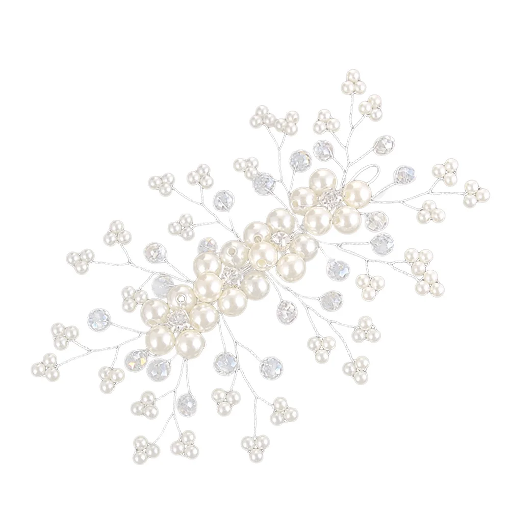 

Bridal Hair Comb Pearls Crystals Exquisite Wedding Accessories Party Headpiece Bridesmaid Gift Wedding Hair Comb