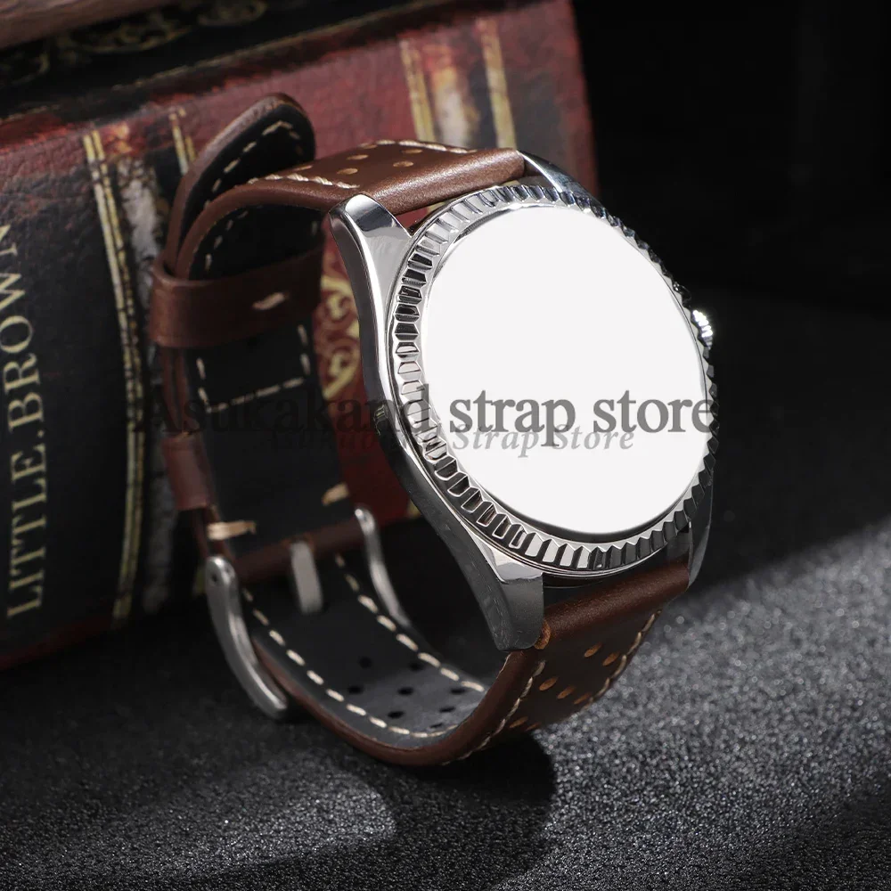18mm 20mm 22mm 24mm Genuine Cowhide Leather WatchStrap Soft Breathable Wristband for Tissot for Seiko Watch Band Men Women strap