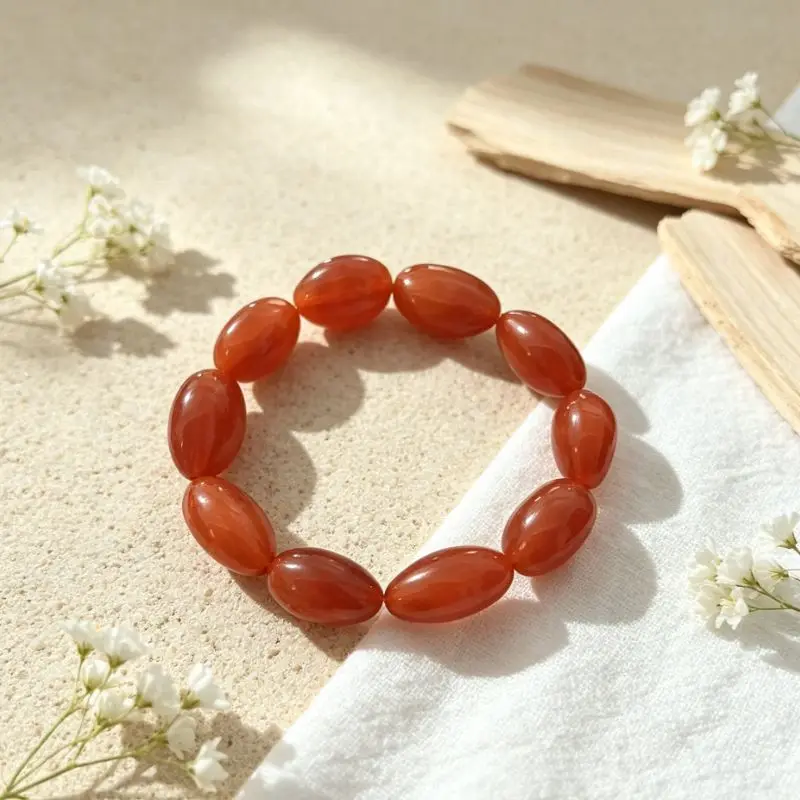 Classic Simple Second-generation Amber Beeswax Single Ring Bracelet Handicraft