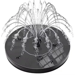 Fontanna słoneczna Fontanna dla ptaków Pompa 2024, ulepszona, zasilana energią słoneczną fontanna z 7 dyszami do ogrodu, stawu, na zewnątrz