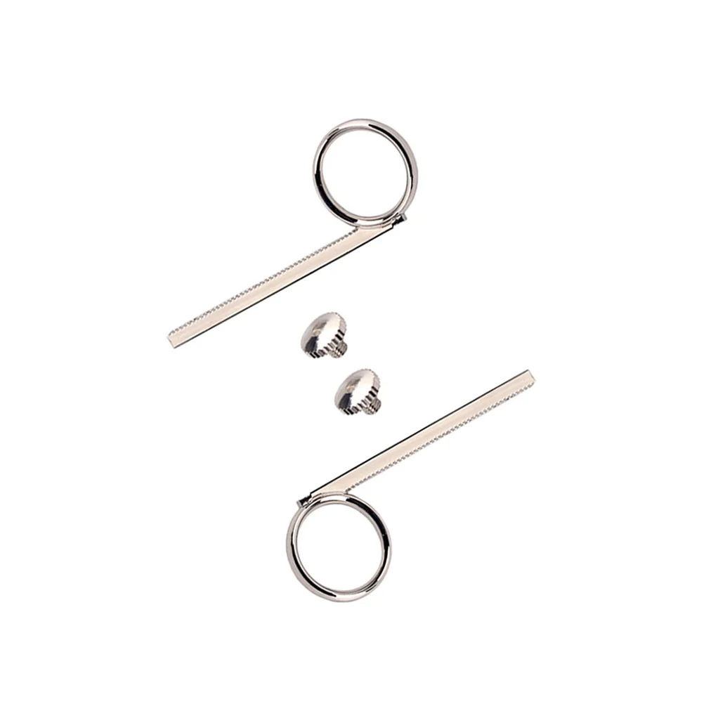 

2 set Trumpet Slide Finger Ring Kit Metal Replacement For Trumpet Pull Ring Lightweight Durable Horn Accessory Tool