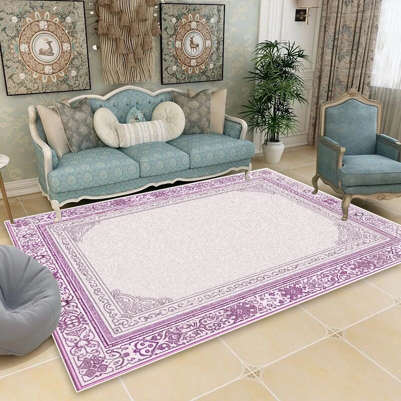 

America Style Classical Carpet Living Room Boho Decoration Home Easy Clean Rugs Bedroom Bathroom Floor Mats