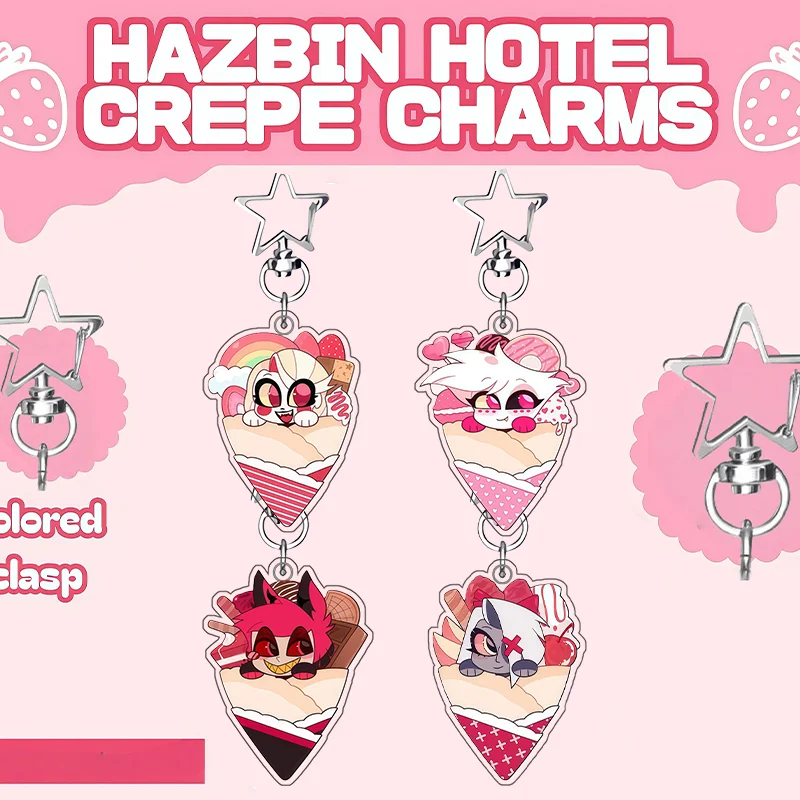 

Милый акриловый брелок в стиле Q-версии с персонажем аниме для Hazbin Hotel Vaggie, подвеска для рюкзака, украшение, коллекционный подарок, игрушка