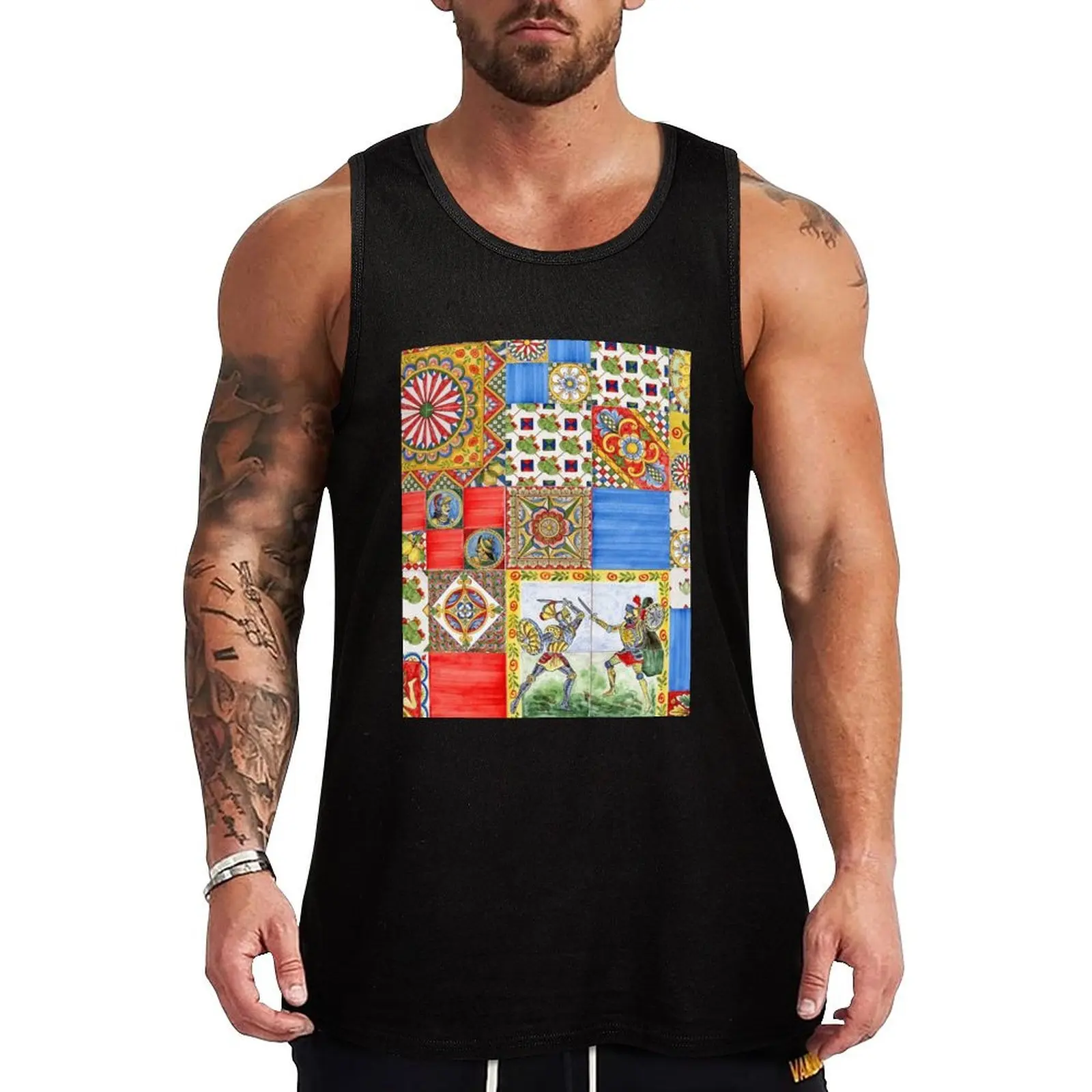 

Sicilian Style VI Tank Top Solid Basic Tank Top Comfort Breathable Sleeveless
