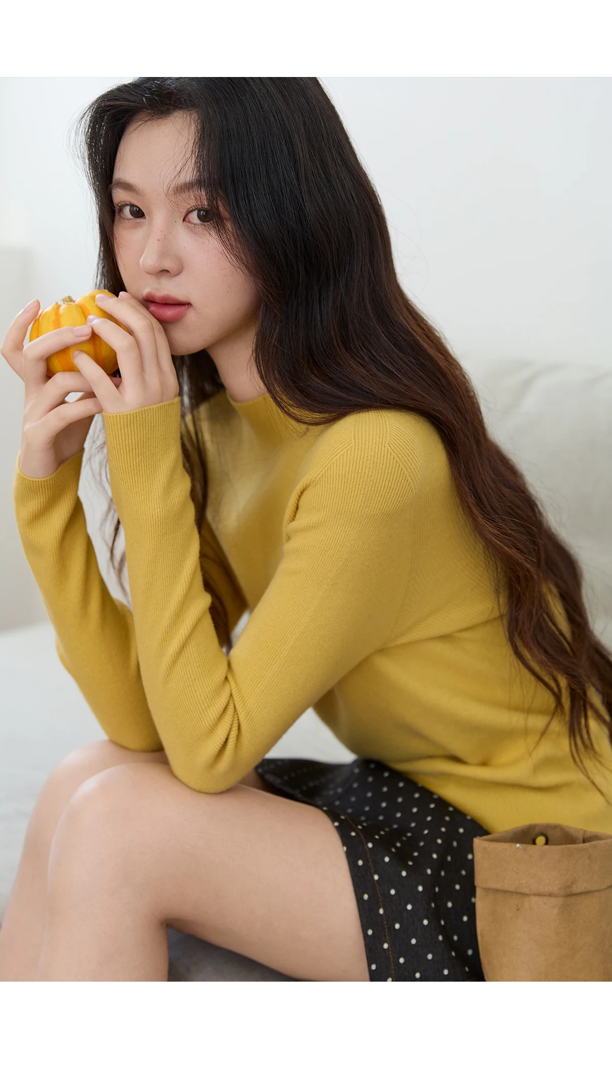 

MISHOW женские топы с длинными рукавами, осень-зима 202, минималистичный вязаный топ с воротником-стойкой, повседневный тонкий пуловер для женщин MXE48Z2583