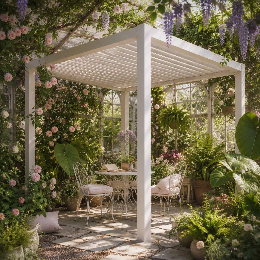 Household Outdoor Garden Aluminum Alloy Pergola Luxurious Easy To Install Pavilion Excellent Workmanship Customized Gazebo