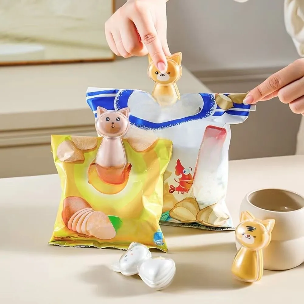 Moisture-proof Food Sealing Clip Tightly Seals Strong Clip Potato Chip Bag Clamp Non-slip Multi-functional Cartoon Sealing Tool