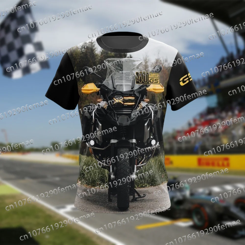 

2025 Fashion BMW 1250GS 40th Anniversary Edition Men's T-shirt Daily Street Casual Comfortable Top