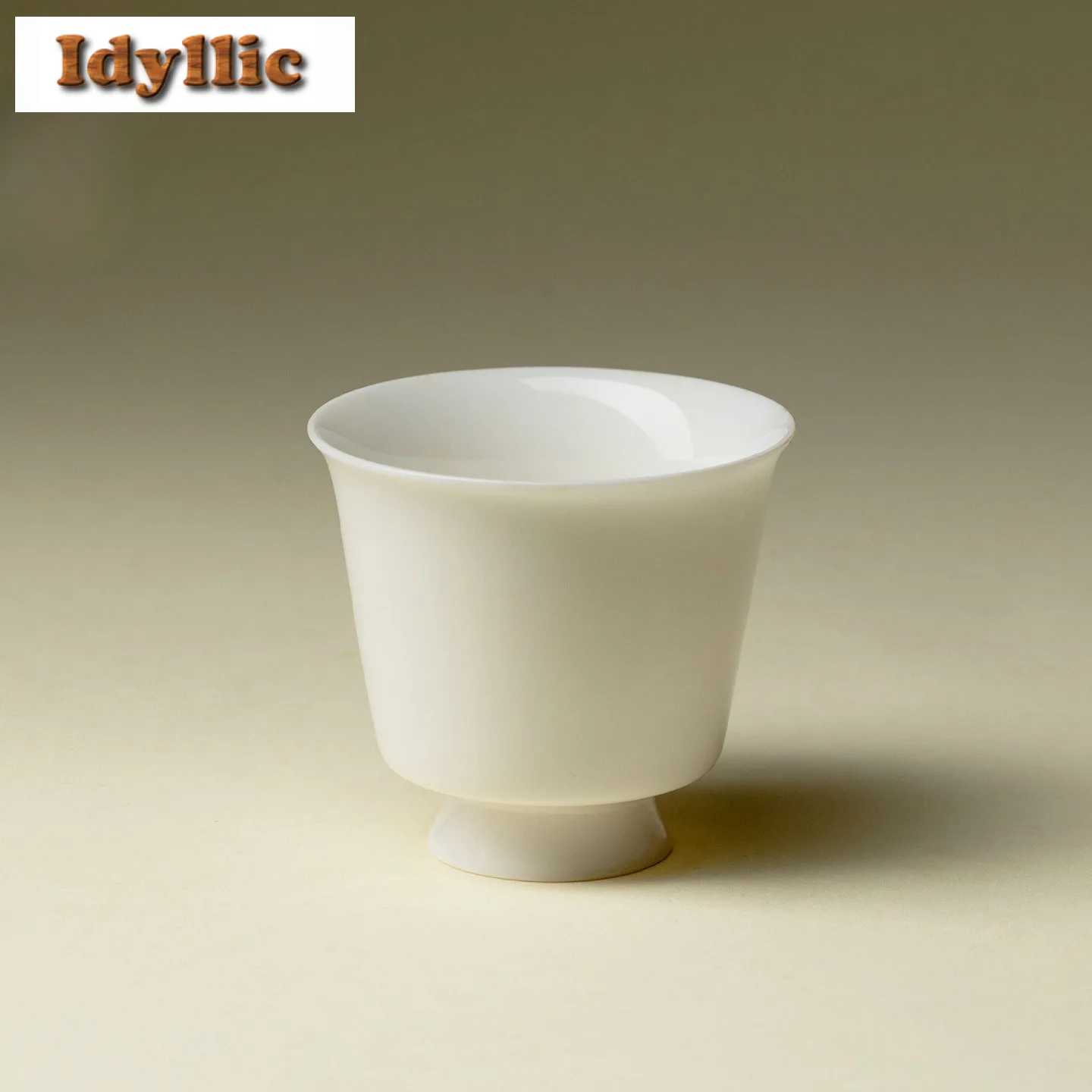 

2pc/lot Jade Clay Sweet White Glaze Porcelain Teacup Elegant Tea Bowl Jug Tea-tasting Fragrance Cup Jianzhan Master Cups 80ml