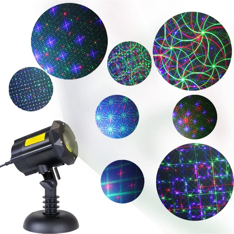 Waterproof RGB Starry Sky Projector Light Outdoor Lawn Landscape Lamp Multi Color Holiday Party Garden Decor Lighting