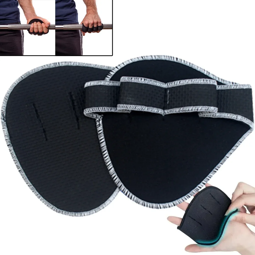 Hand Palm Protector Gym Fitness Gloves Half Finger Lifting Palm Dumbbell Grips Pads Weightlifting Training Glove Gym Workout