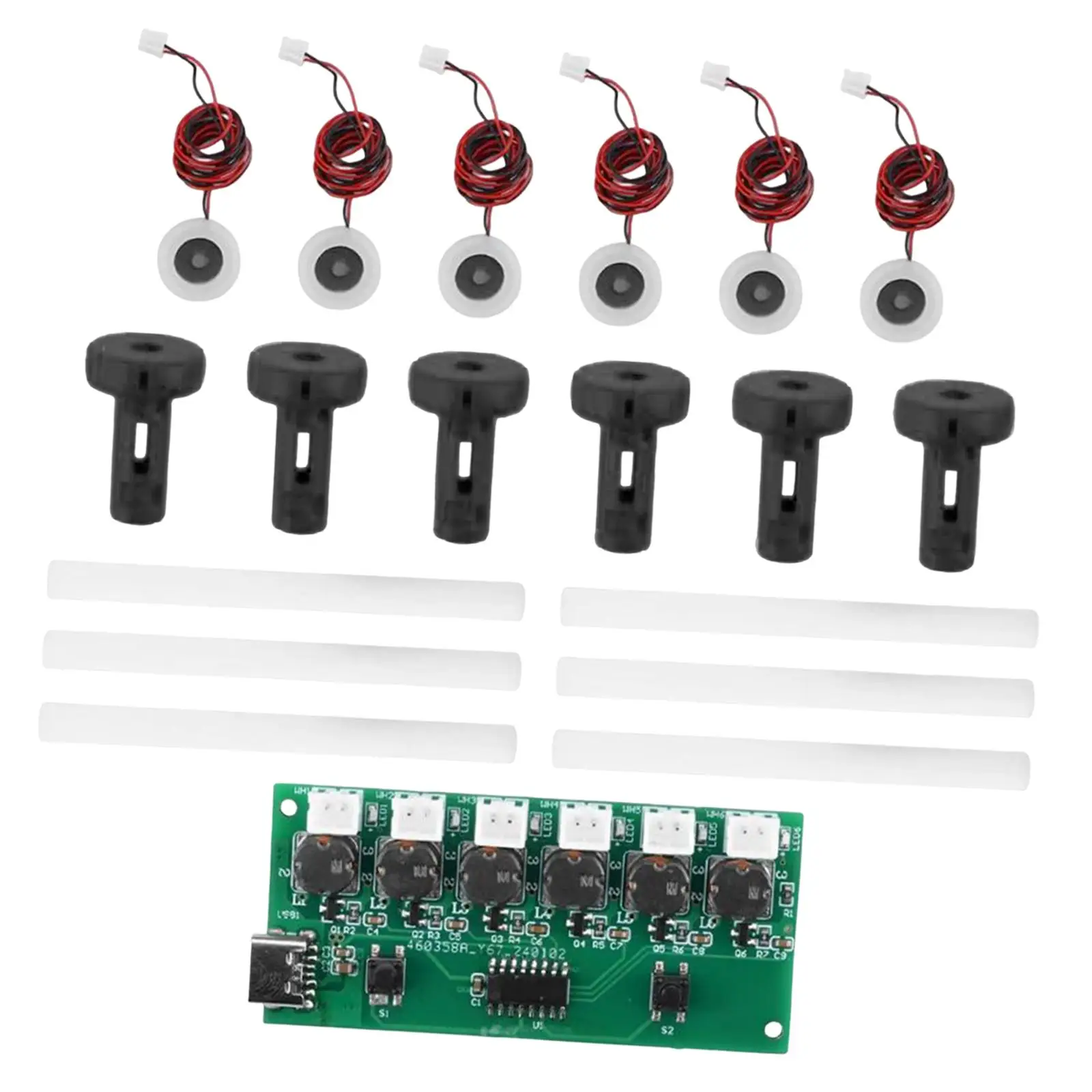 Set di moduli umidificatore USB Disco di atomizzazione DC 5V Attrezzatura sperimentale fai-da-te, Modulo di atomizzazione, Scheda di controllo umidificatore fai-da-te