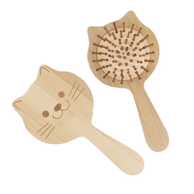 Hair Brush Air Cushion Massage Comb Cute Wooden Combs for Children Cepillo Para Cabello Hair Styling Tool Расческа Для Волос