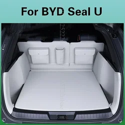 High Quality Car Cargo Liner For BYD Seal U 2024 2025 Interior Accessories Song Plus EV DMI Leather Full Covarage Trunk Mat