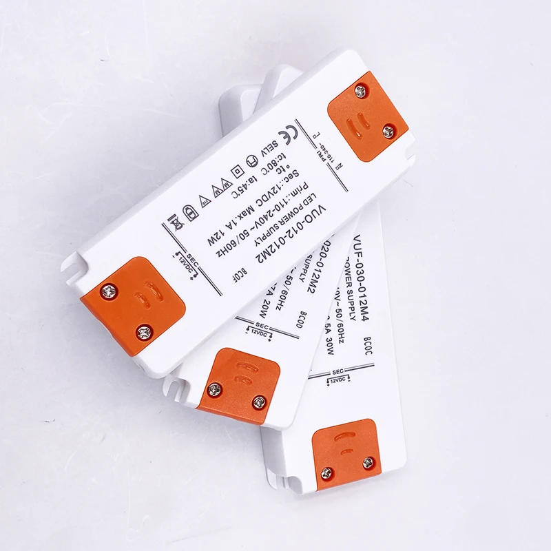 AC220V Tot DC12V Slim LED Power Supply 6W 12W 20W 30W  AC100V-240V Constant Voltage Strip Light Transformer LED Driver 12v Power