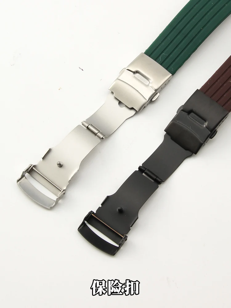 For Seiko No. 5 Rubber Pilot Water Ghost Silicone Watch Strap Waterproof Sweat-Proof Soft Comfortable Watchband 20 22mm