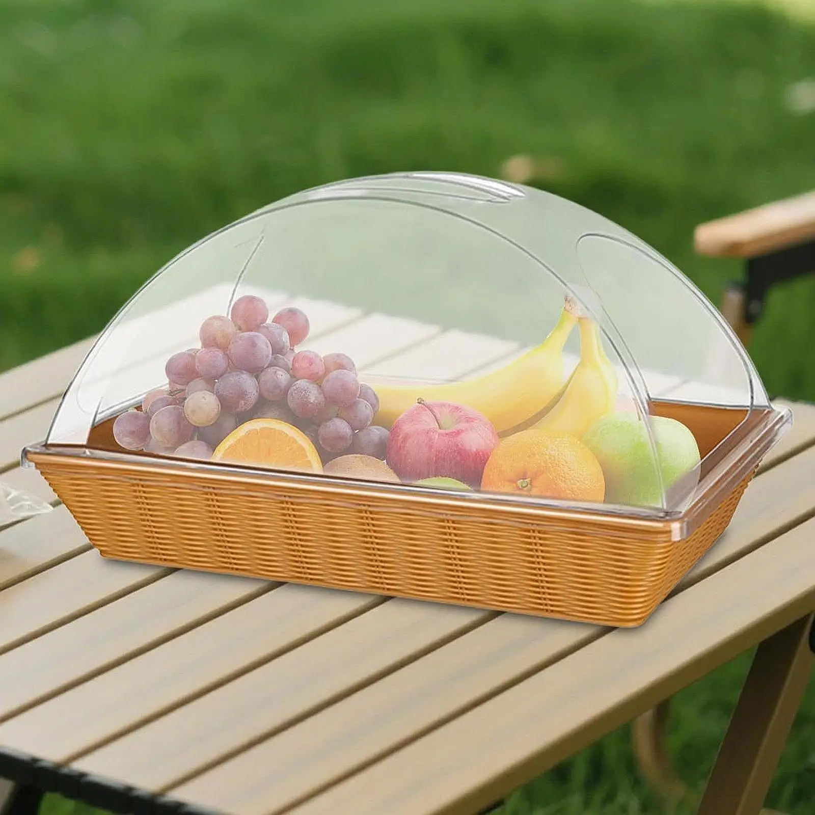 

Clear Cake Stand Cover Dustproof Protection, Multipurpose, Pastry Display for Bakery, Wedding, Buffet, Banquet, Serving Platter