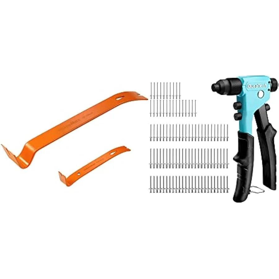 ValueMax 2-piece Flat Pry Bar Set and DURATECH 4-in-1 Rivet Gun