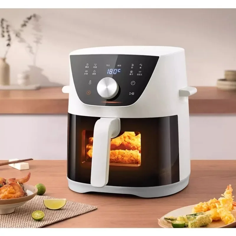 No turning over household automatic intelligent large-capacity multi-function electric fryer without oil