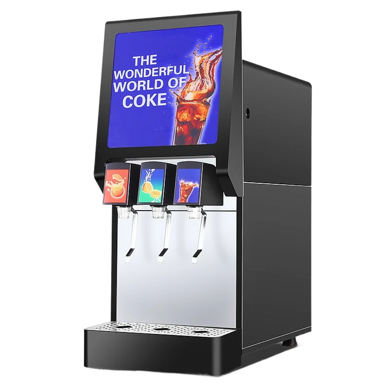 

Coke machine, commercial Pepsi syrup cold drink, fully automatic three-valve self-service carbonated beverage machine