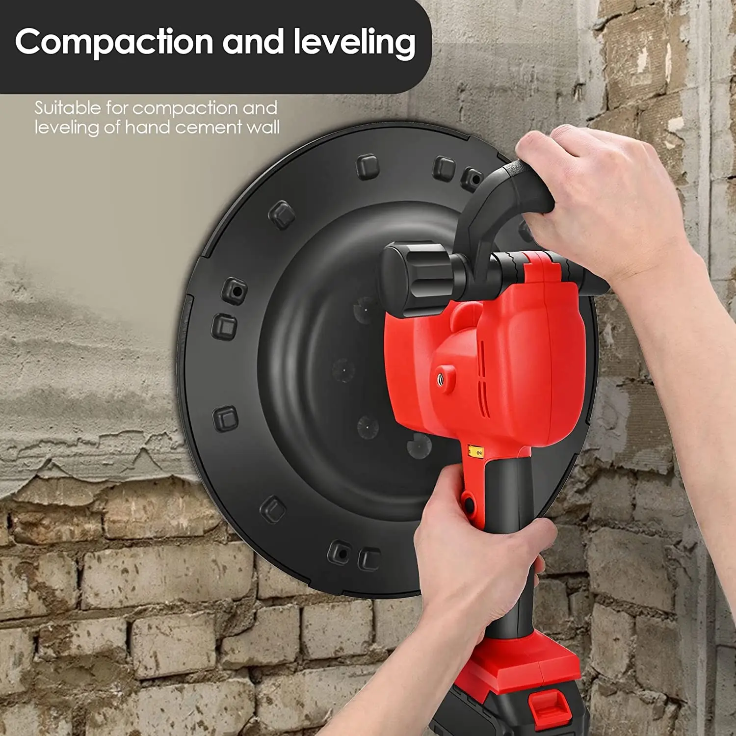 Rendering Automatic Power Tools Plaster Smoothing Machine 6 Speeds Handheld Plastering Machine Cement Wall