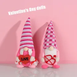 Regali per coppie di bambole d'amore Cupido di San Valentino Decorazione regalo per bambole senza volto Rudolph vecchio e adorabile